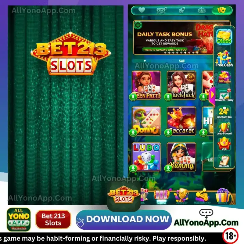 Bet 213 Slots Promotional Banner