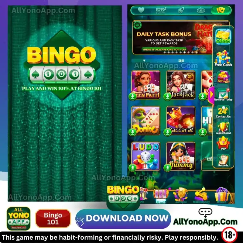 Bingo 101 Promotional Banner